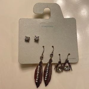 Three pairs of earrings